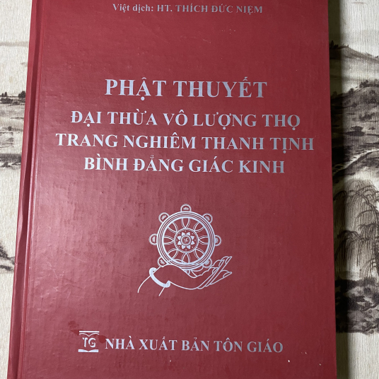 Phật Thuyết Đại Từ Vô Lượng Thọ Trang Nghiêm Thanh Tịnh Bình Đẳng Giác Kinh ( bìa đỏ )  